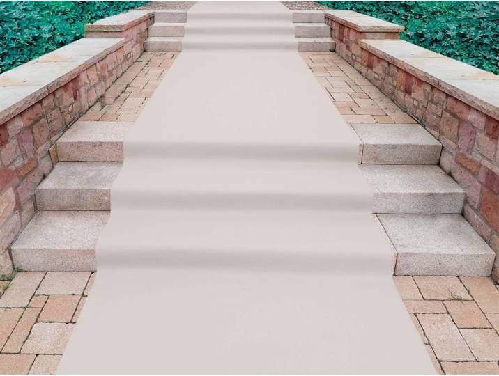Läufer PODIUM, Made in Belgium , beige (creme), B:200cm H:2,6mm L:1.800cm, Polypropylen (PP), PRIMAFLOR-IDEEN IN TEXTIL, Teppiche, Läufer, Breite 200 cm, Nadelfilz, Uni-Farben, ideal für Veranstaltungen