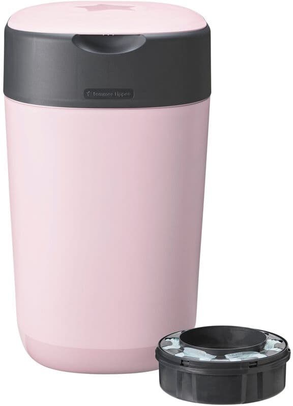 Tommee Tippee Twist & Click Pink καλάθι για πάνες + κασέτα για καλάθι 1 τμχ