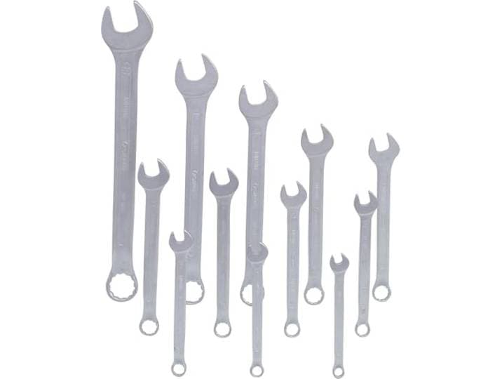 KS Tools 517.0095 Ring-steeksleutelset, 12-dlg, tweezijdig gebogen, 6-22mm