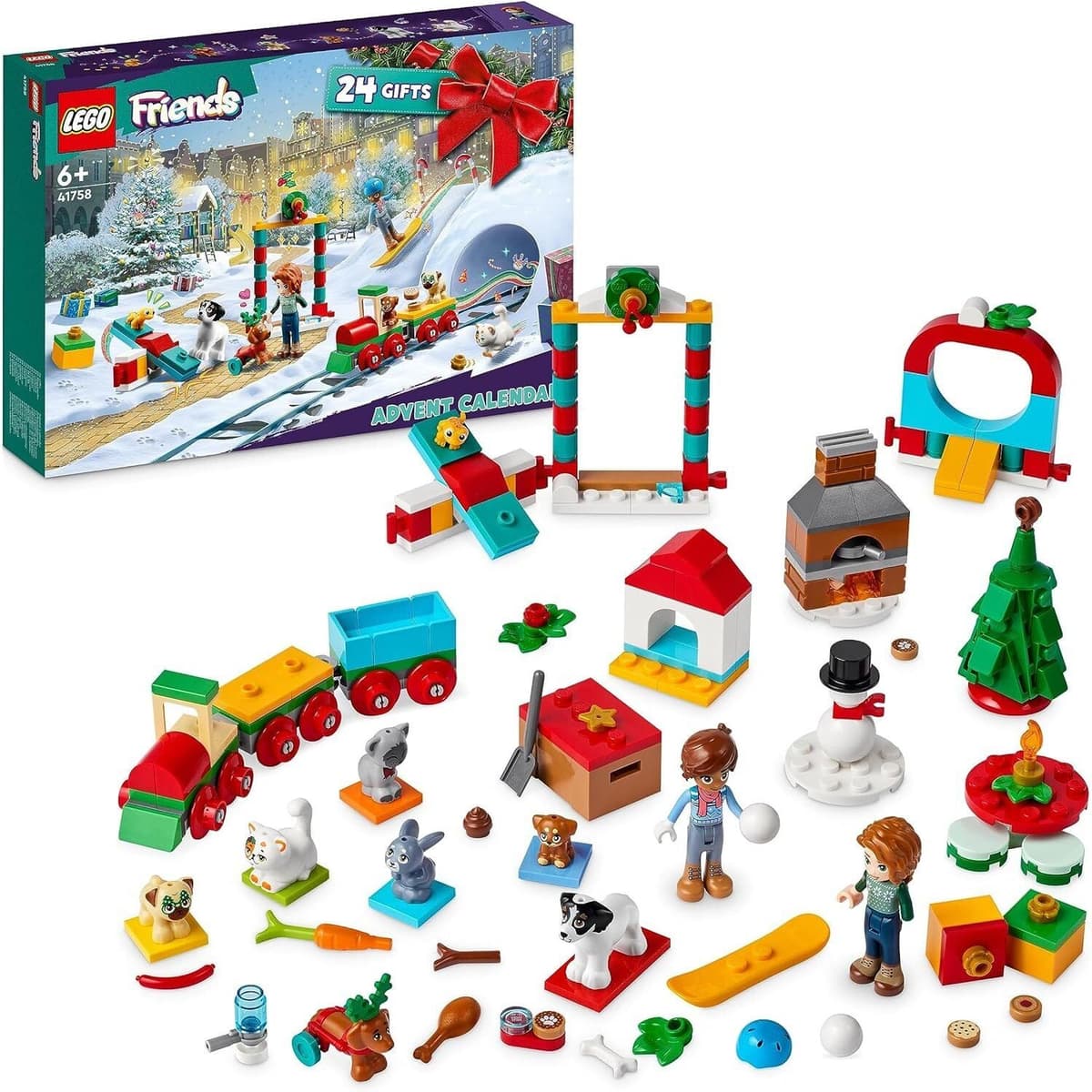 Lego Friends 41758 Advent Calendar 2023 Christmas Toy Set 24 Gifts