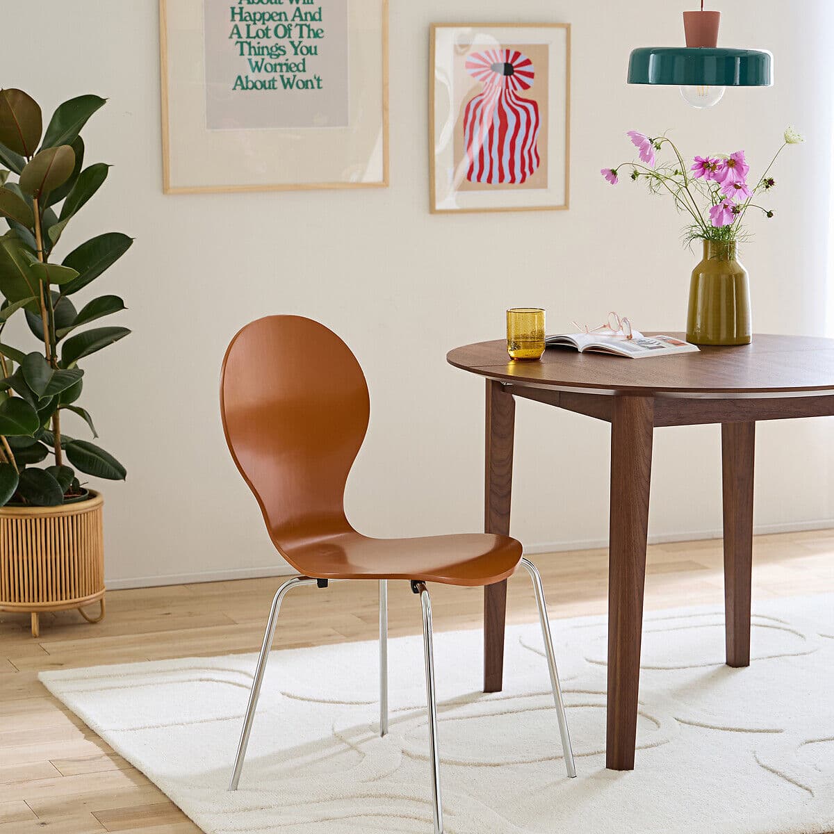 LA REDOUTE INTERIEURS Lot de 2 chaises empilables, LENON