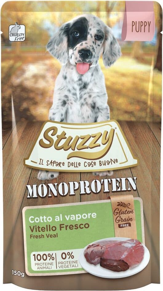 Stuzzy Puppy Monoprotein Busta Multipack 12x150G VITELLO