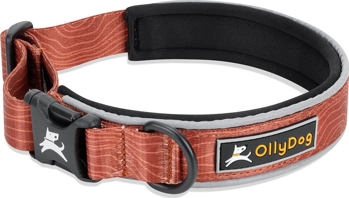 OllyDog Flagstaff Reflective Comfort Collar Clay M