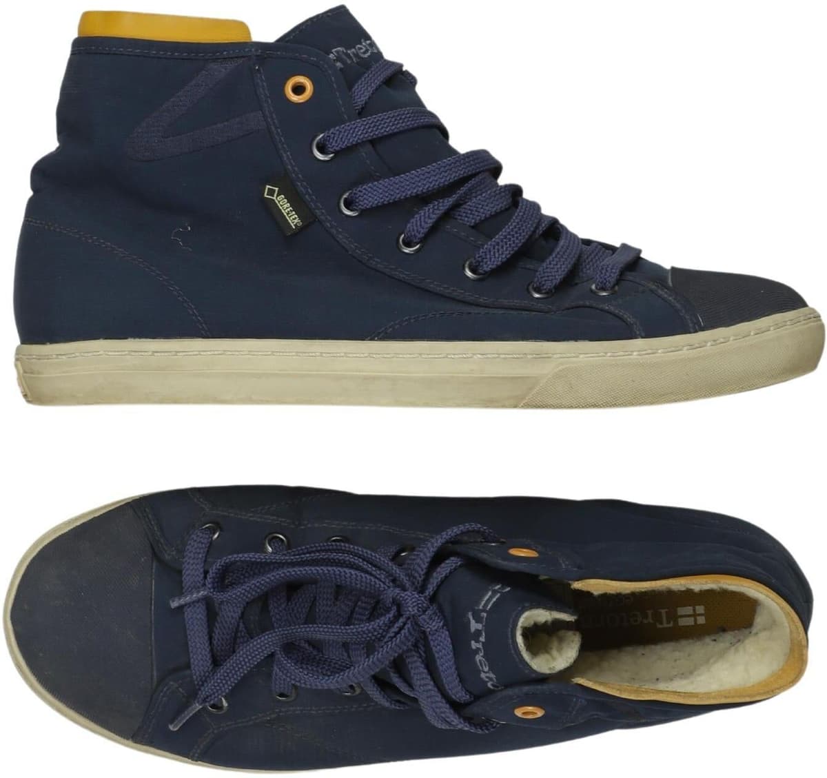 Tretorn Herren Sneaker, Marineblau, Gr. EU 42, Leder - Second Hand