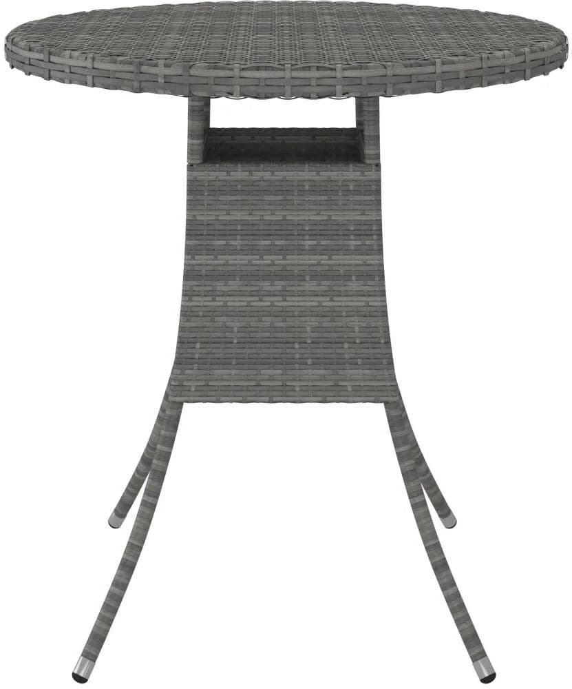 ClassicLiving Kaydence Round Outdoor Coffee Table - 70 cm W 70 cm D Black