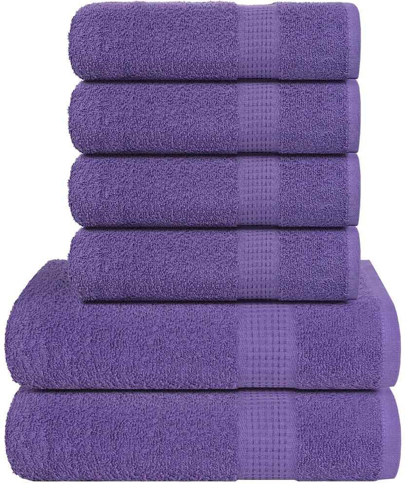Ophelia & Co. 100% Cotton Multi-Size Set Purple Bath Towel;Hand Towel