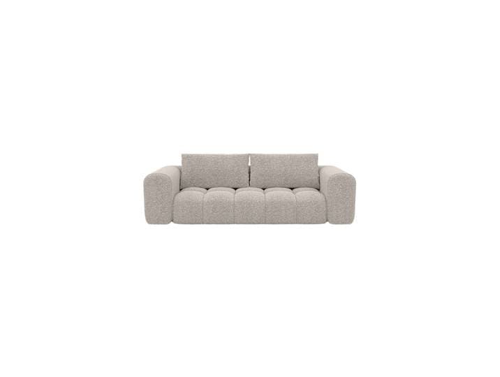 3-Sitzer Design Sofa „Velina“ mit Bouclé-Bezug Bouclé Toffee BLOOMINGLOFT Collection