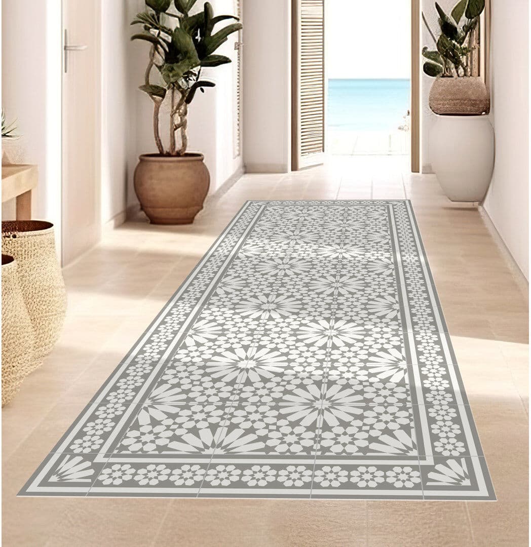 Floorart Rectangle Vinyl Area Rug Rectangle 2'7.5" x 9'10.1"