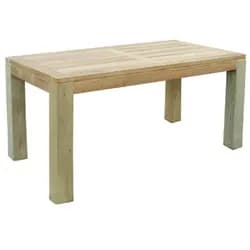 Lex Massiver Premium Teak Tisch rechteckig Gartentisch Gartenmöbel Teakmöbel 150 cm : 150 cm
