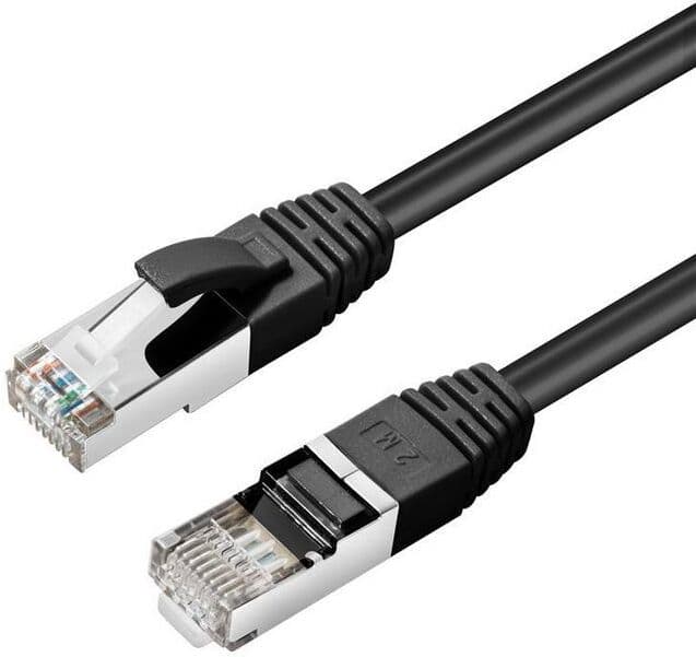 MicroConnect Cat6 F/utp Nettverkskabel 20m, Svart, 1 Stykk, Sen-Stp620s Svart