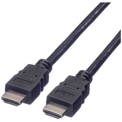 Value HDMI Anschlusskabel HDMI-A Stecker 10.00 m Schwarz 11.99.5558 Geschirmt HDMI-Kabel