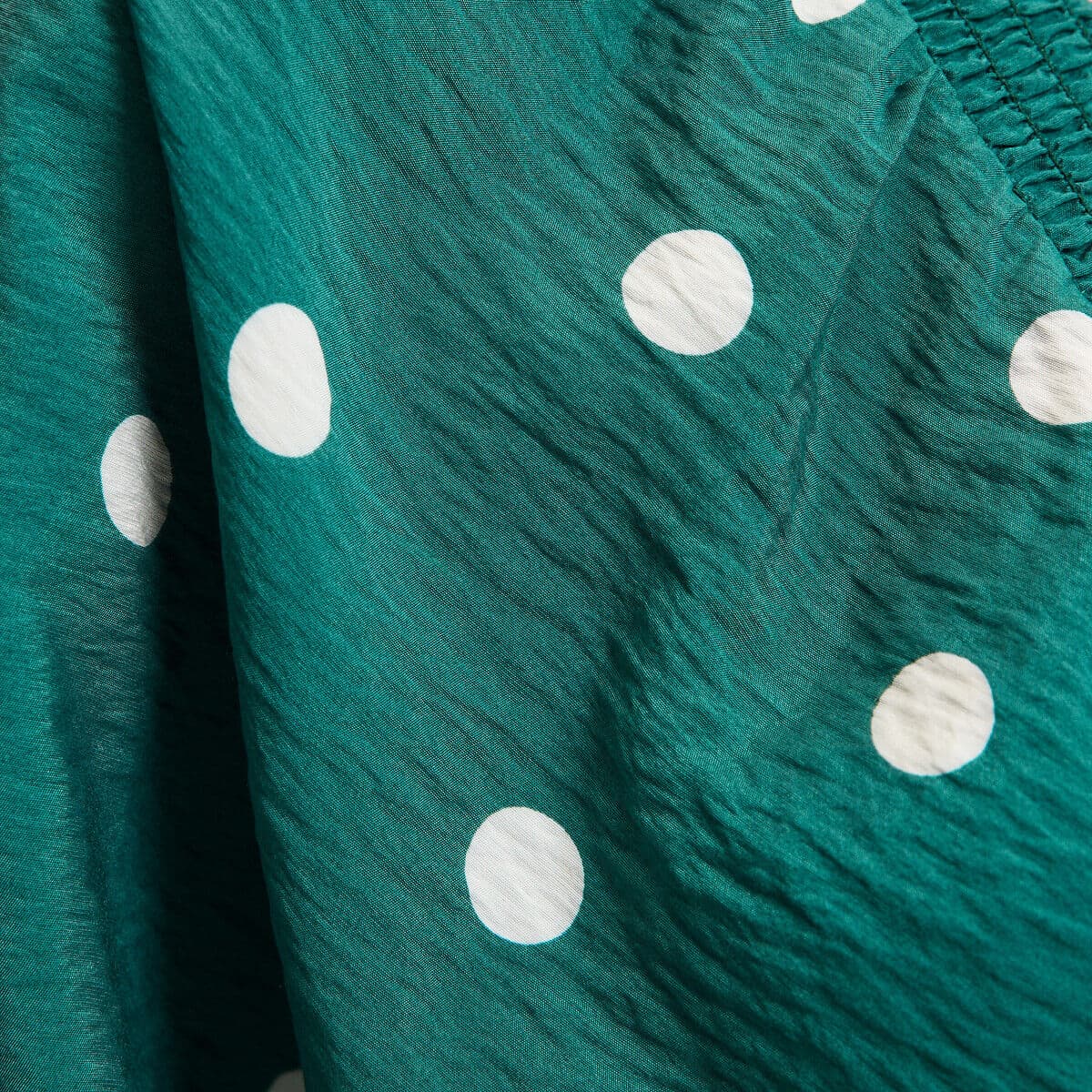 LA REDOUTE COLLECTIONS Robe longue à pois col V manches 3/4