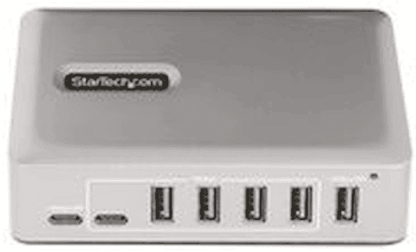StarTech.com 7-Port USB-C Hub, 5x USB-A + 2x USB-C, Self-Powered