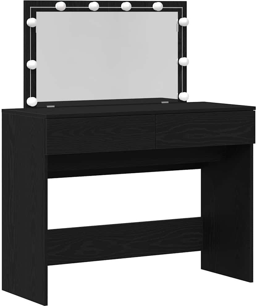 vidaXL Table de Toilette Chêne noir 100 x 40 x 120 cm