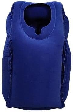 Uplifted Finds Inflatable Travel Pillow With Chin And Head Support For Airplane Car And Office blue
