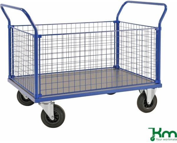 Kongamek Flexi 230, 4 Gittersider, 100x70x102, Blålak. Stål
