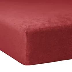 Traumschlaf Flausch Frottee Spannbettlaken 180x200 cm - 200x200 cm | burgund - rot