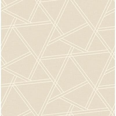 Seabrook Designs Melesina Railroad Geometric Unpasted Wallpaper