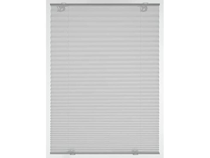 GARDINIA Solo Dachfenster-Plissee ohne Bohren, Saugnäpfe, Grau, 36,3x80 cm