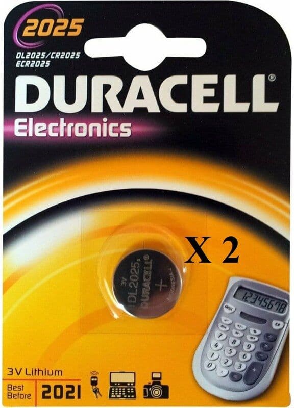 Duracell Long Lasting Power Μπαταρία Λιθίου CR2025 3V 2pcs DLLPCR2025