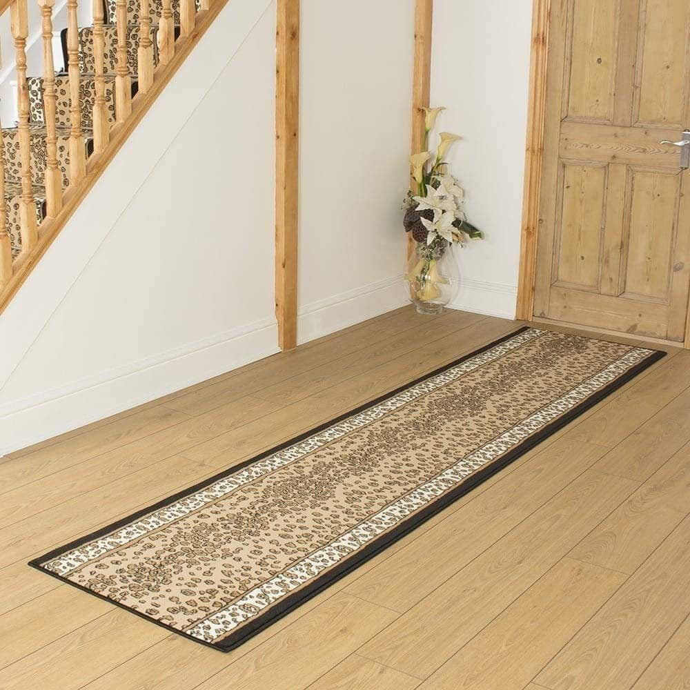 World Menagerie Agosta Animal Print Indoor Area Rug Beige/Yellow Runner 540cm x 70cm