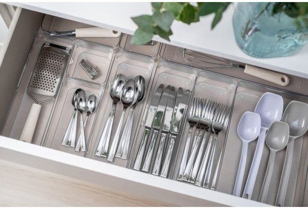 SmartStore Compact Sort Opbevaringsboks, Klar, 30x10cm