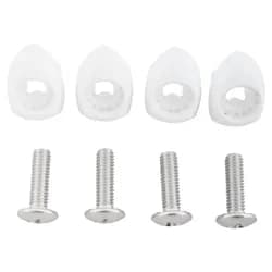 CORE UNION PRO M6 20mm Bindungsschrauben + Unterlegscheiben 4er Set white