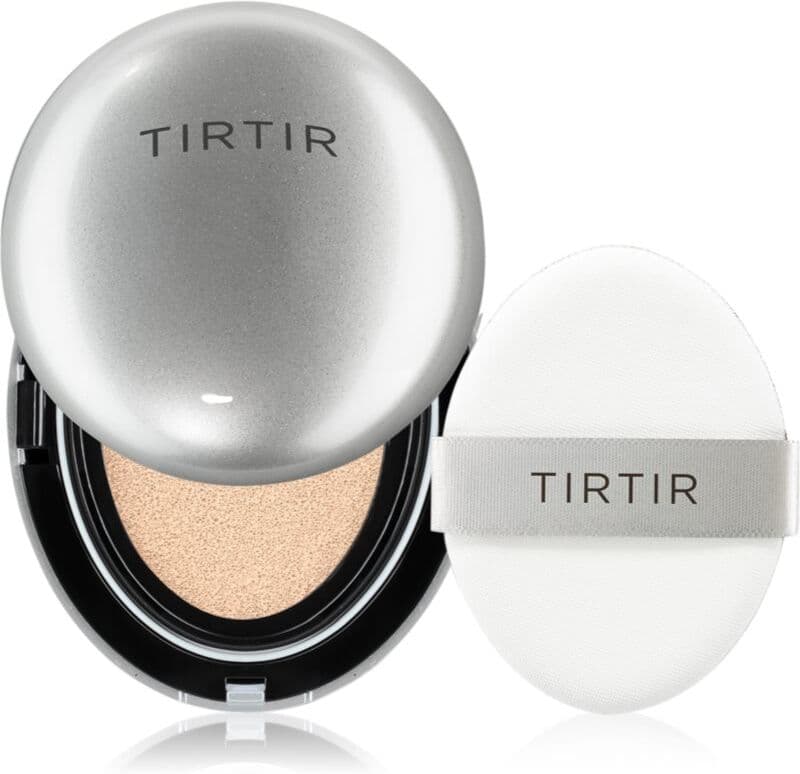 TIRTIR Mask Fit Aura Cushion Mini ενυδατικό make-up σε σφουγγαράκι για λαμπρή επιδερμίδα απόχρωση 23N Sand 4.5 γρ