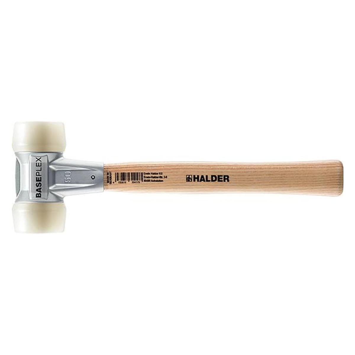 Halder Schonhammer BASEPLEX Länge 280mm Kopf-D.30mm hart Holz Nylon weiss (368 g) (3908.030)