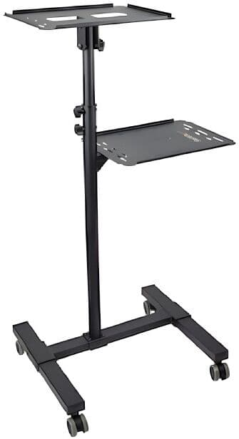 StarTech support mobile pour ordinateur et projecteur Chariot mobile réglable pour projecteur et ordinateur portable