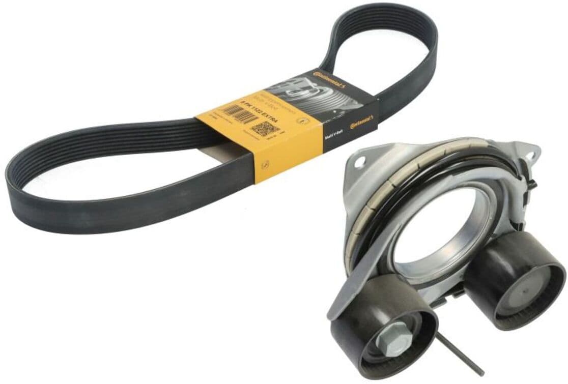 Jeu de courroies trapézoïdales à nervures CONTINENTAL CTAM 8 PK 1122 EXTRA K1