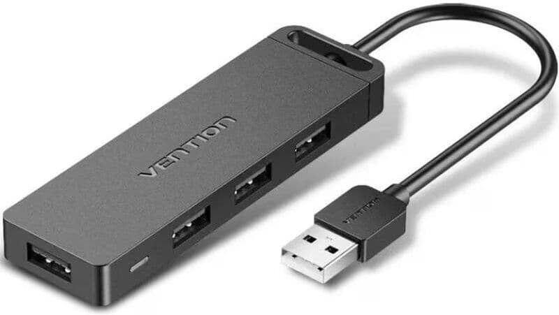 Vention Hub Usb 20 Chmhb 4 Puertos Con Alimentación Talla Única Unisex