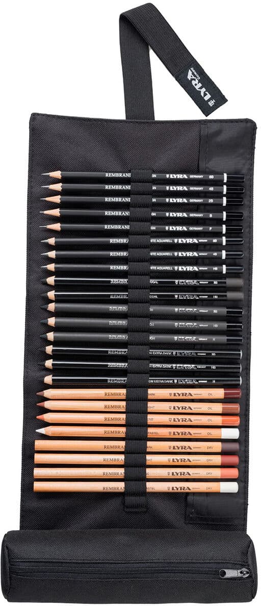 Lyra Rembrandt Sketching Roll – 24 Blyanter I Rulleetui