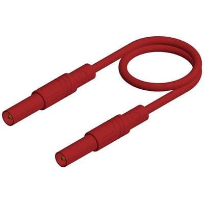 Hirschmann Test & Measurement MLS GG 100/1 rt Sicherheits-Messleitung Lamellenstecker 4 mm Lamellenstecker 4 mm 1.00 m Rot 1 St.
