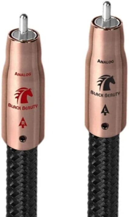 HighBass Black Beauty RCA Cable Solid PSC+ Copper HiFi Audio Power Amplifier Analog Interconnect Signal Cable with Box