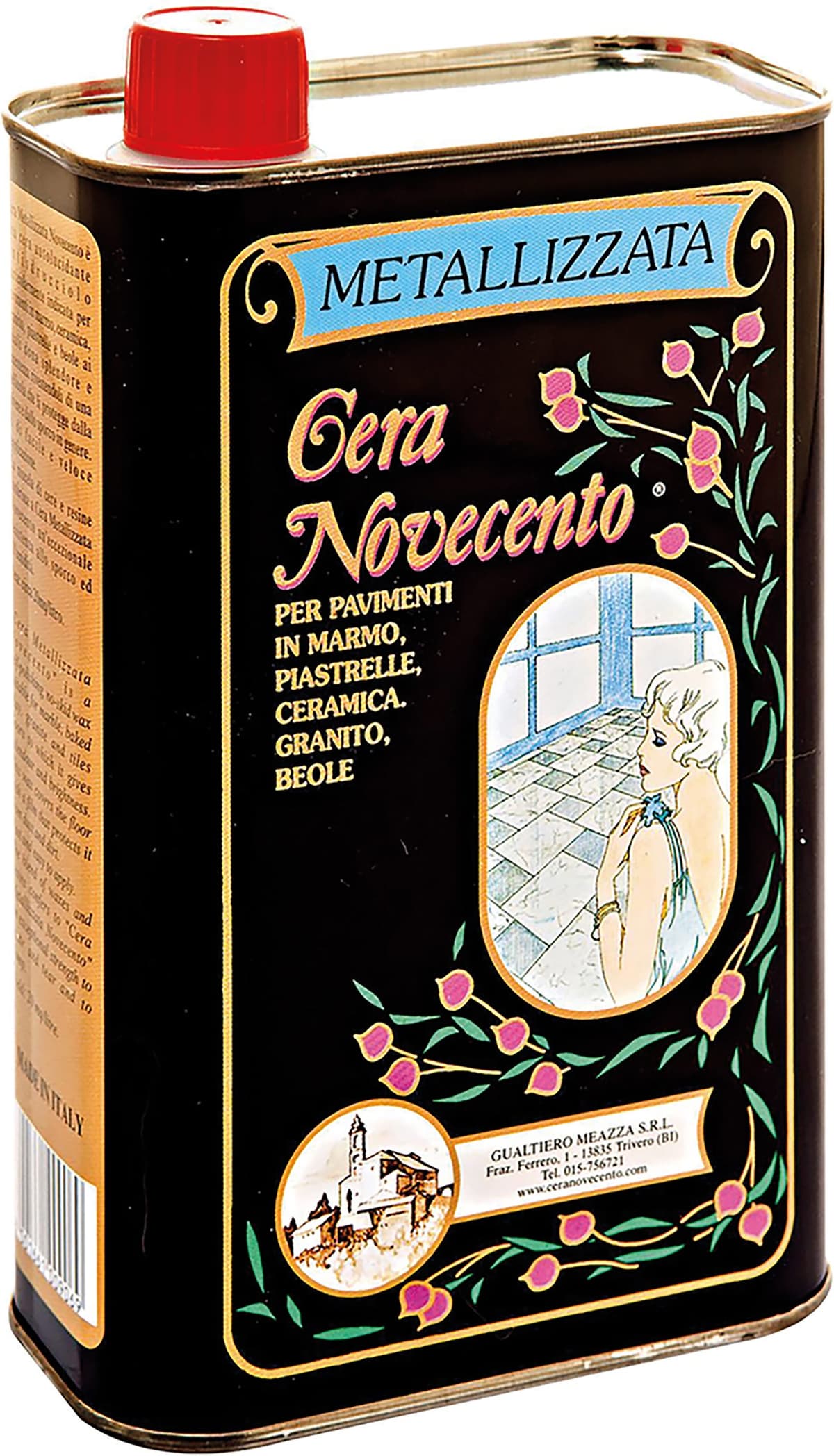 Cera_novecento CERA METALLIZZATA NOVECENTO 1 l AUTOLUCIDANTE PER MARMO CERAMICA E PIETRE