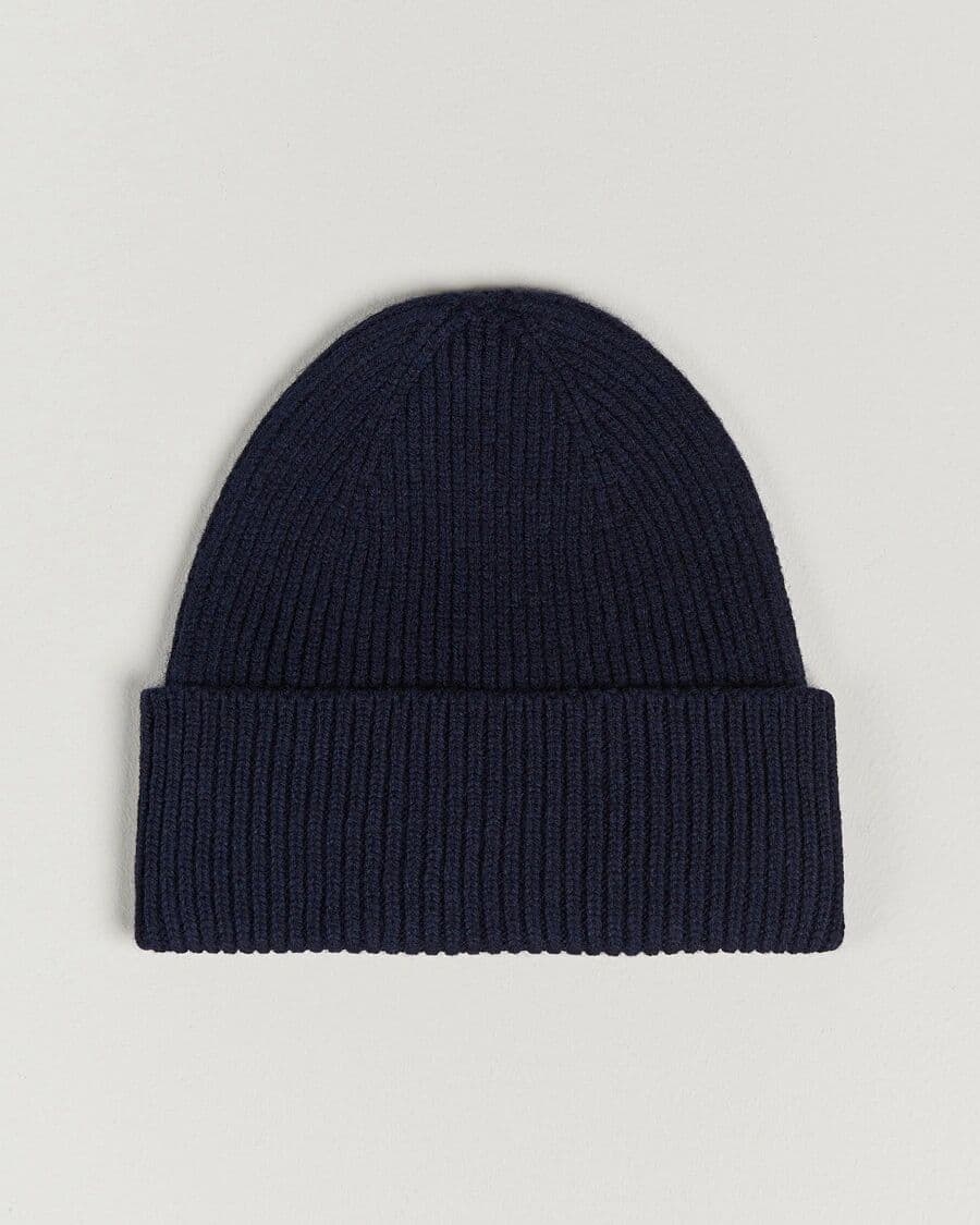 Colorful Standard Merino Wool Beanie Navy Blue