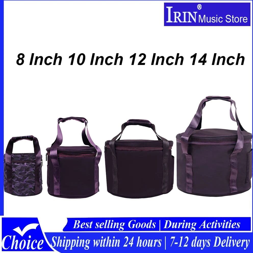 IRIN Crystal Bowl Case Purple Singing Bowl Handbag 8/10/12/14 Inch Crystal Bowls Bag Percussion Instrument Parts & Accessory