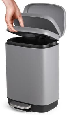 Garvee Steel Step Trash Can 12L/3.2 Gallon, Soft-Close Lid, Fingerprint Resistant, Removable Inner Bucke, Home,Kitchen,Bathroom