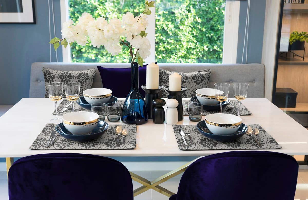 Platzset ADAM "Romantic Puligny" Gr. 1, schwarz, B:40cm L:50cm, Obermaterial: 100% Baumwolle, Platzsets, Platzset, GOTS organic,zertifiziert durch CERES 0242,Made in Germany schwarz B/L: 40cm x 50cm, 2 Stk., Bio-Baumwolle, rechteckig