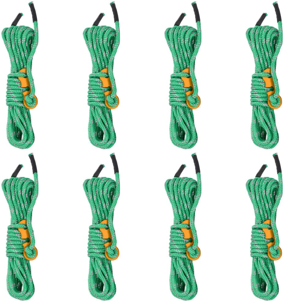 vidaXL Cordes de haubanage avec clés réfléchissantes 8 pcs 4 m 4 mm