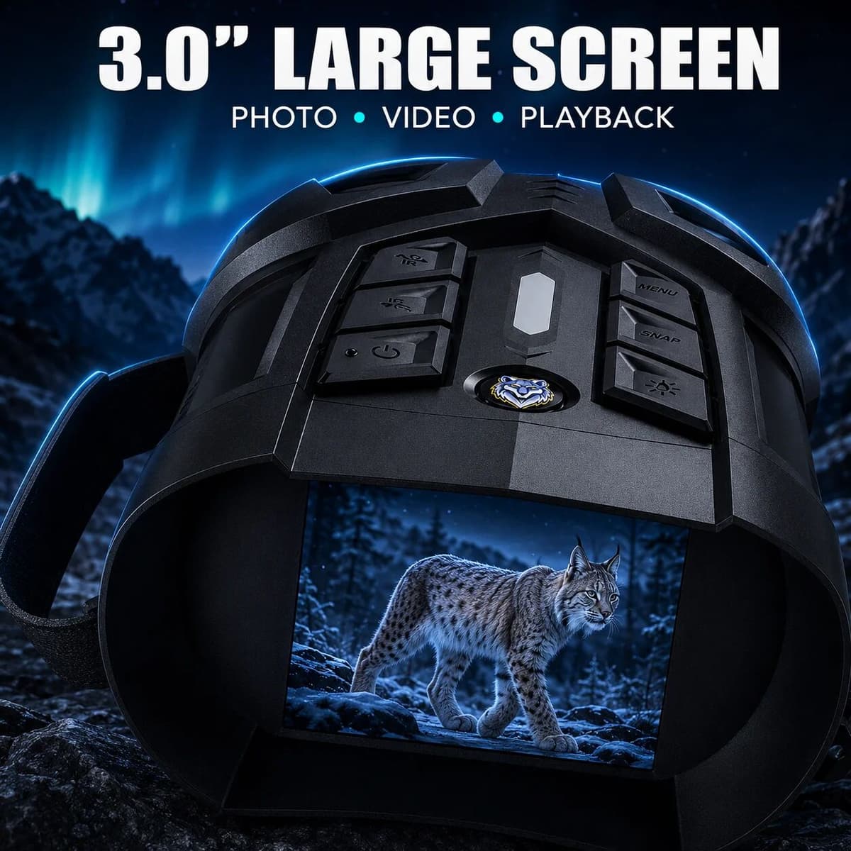 INSKAM Outdoor Night Vision Binoculars 7Level Infrared Vision Night Goggle 10x Digital Zoom Goggles Hunting Telescope for Hunting, Boat