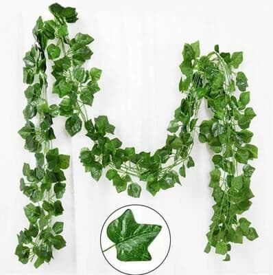 Uplift Picks Artificial Ivy Garland Green Leaf Vine Hanging Plant Decor For Home And Events grapes 21 M (10 String)
