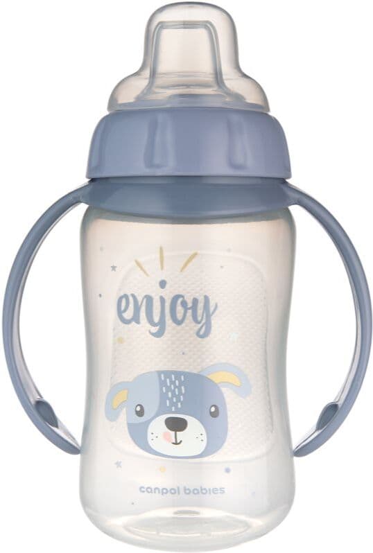 Canpol babies Cute Animals Training Cup εκπαιδευτικό κύπελλο Dog 6m+ 1 τμχ