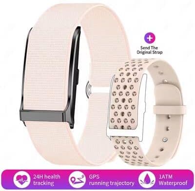 Shopalltechgadgets SmartFit Waterproof Fitness Smartwatch With Heart Rate & Blood Pressure Monitor pink