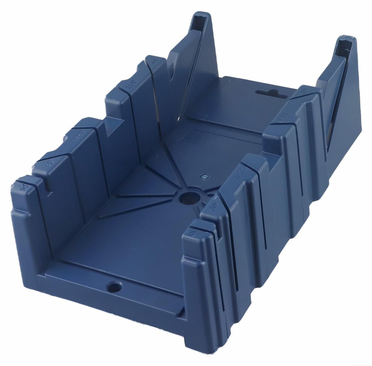 Miterbox voor houtbewerking met klem