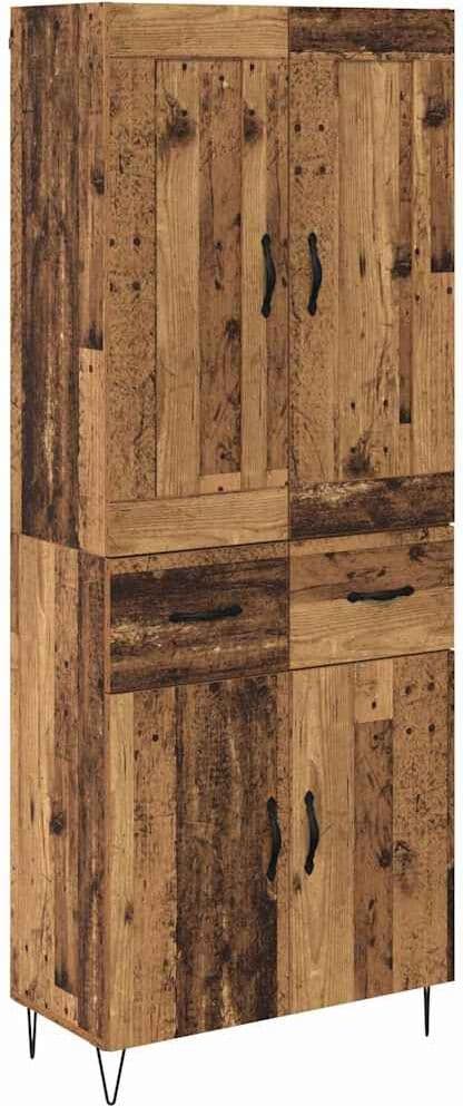vidaXL Haut Armoire Bois Ancien 69,5 x 34 x 180 cm Bois d'ingénierie