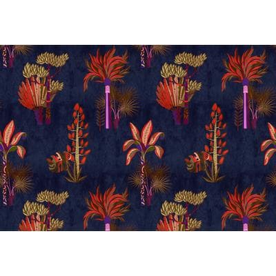 Fototapete LIVING WALLS "Walls by Patel Lagos", blau, B:4m L:2,7m, Vlies, Tapeten, Vlies, Wand