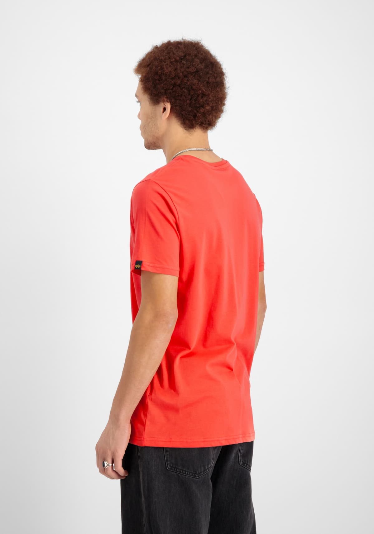 T-Shirt ALPHA INDUSTRIES "Basic SL T-Shirt", Herren, Gr. XL, rot (radiant rot), Obermaterial: 100% Baumwolle, Shirts T-Shirt radiant rot XL