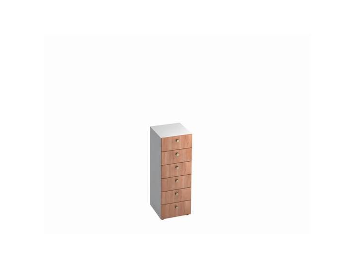 Venda Kommode, Weiß, Nussbaumfarben, 6 Schublade(n) Schubladen, 40x110x42 cm, Fsc, DIN EN ISO 14001, DIN EN ISO 9001, Typenauswahl, in verschiedenen Größen erhältlich, in verschiedenen Holzdekoren erhältlich, Kleinmöbel, Kommoden, Kommoden